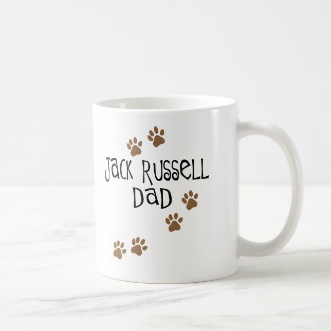 Caneca De Café Pai de Jack Russell (Direita)