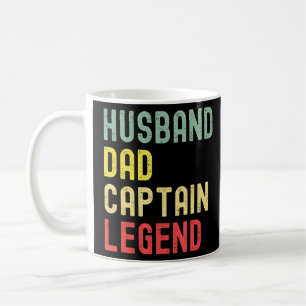 Caneca De Café Pai de Marido de Navegação Capitão Legend Vintage
