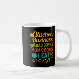 Caneca De Café Pai De Negócios Da Cozinha Compras Mamãe Cozinheir
