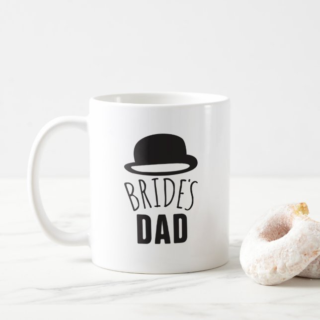 Caneca De Café Pai de noivas personalizável Pai dos Obrigados (Com Donut)