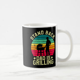 Caneca De Café Pai De Pé É Churrasco De Grelha Na Grelha De Fuman