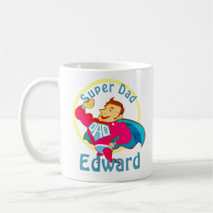 Caneca De Café Pai de super-herói personalizado