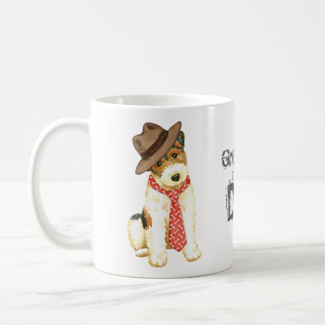 Caneca De Café Pai de Terrier Fox (Esquerda)