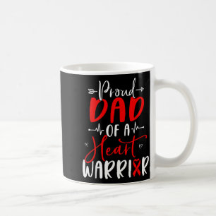 Caneca De Café Pai de um guerreiro do coração pai doença cardíaca