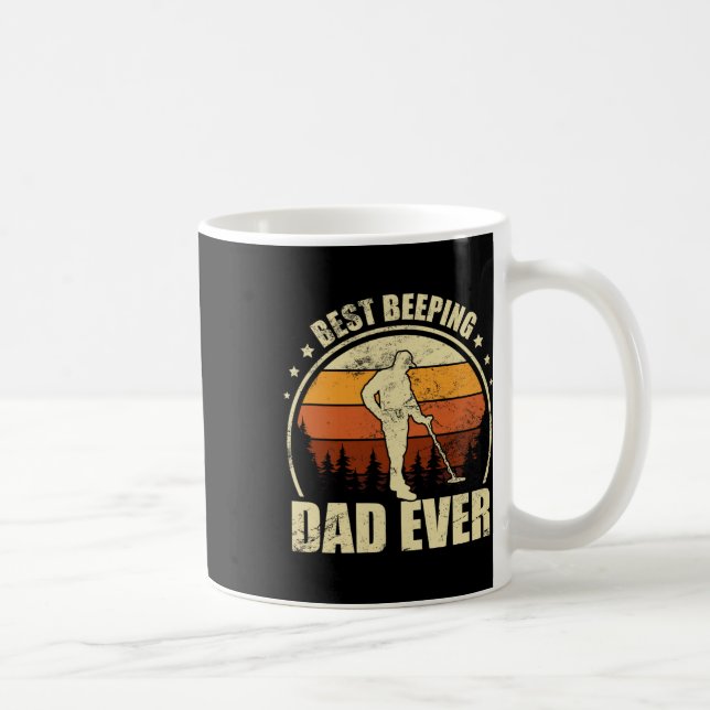 Caneca De Café Pai Detector de Metais - Detecção com Detector de  (Direita)