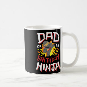 Caneca De Café Pai Do Bairthday Ninja Karate Kids Bday Party F