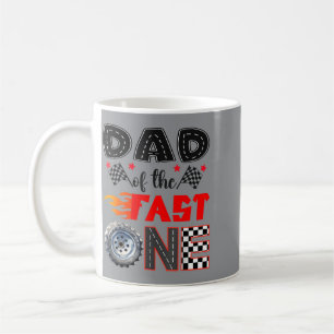 Caneca De Café Pai do Carro de Corrida Rápido Aniversário de 1 an