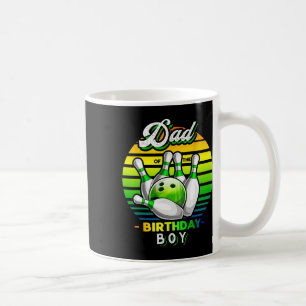 Caneca De Café Pai Do Garoto De Aniversário Que Corresponde À Bol