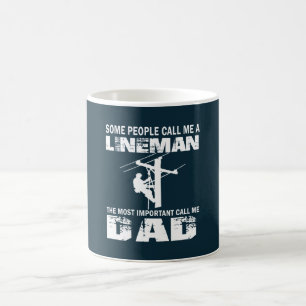 Caneca De Café Pai do lineman