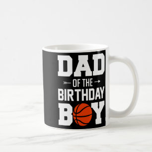 Caneca De Café Pai do menino de aniversário menino de basquete fa