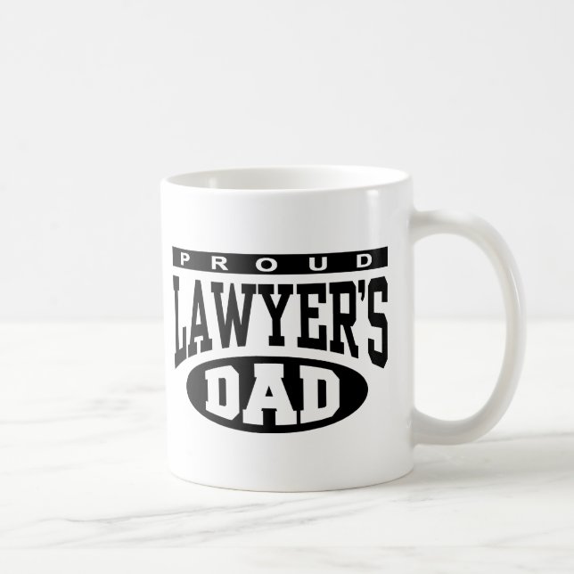 Caneca De Café Pai do Orgulhoso Advogado (Direita)