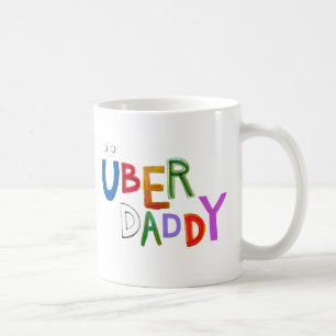 Caneca De Café Pai do pai do pai de Uber palavras super da arte