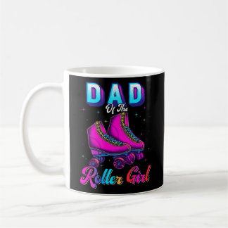 Caneca De Café Pai Do Roller Girl Roller Skating Aniversário