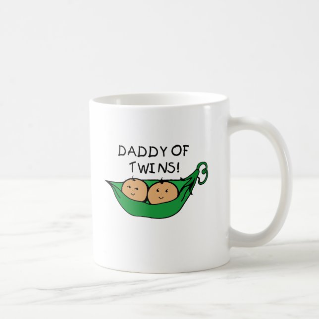 Caneca De Café Pai do vagem dos gêmeos (Direita)