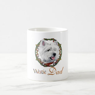 Caneca De Café Pai do West Highland White Terrier & Filhotes