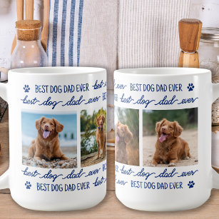 Caneca De Café PAI DOG - Impressões Personalizadas de 4 Pet Photo