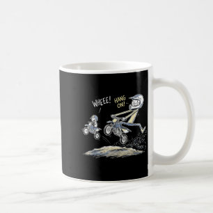 Caneca De Café Pai e filho engraçado pilotando moto de motocross