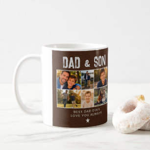 Caneca De Café Pai e Filho Família Dourada 6 Fotos