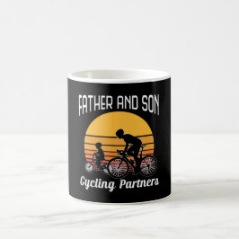 Caneca De Café Pai E Filho Parceiros De Ciclismo Dia Do Pai 2022