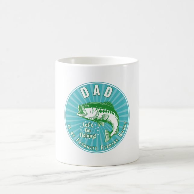 Caneca De Café "Pai é meu amigo de pesca" (Centro)