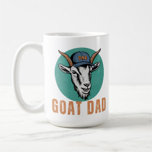 Caneca De Café Pai Engraçado Chapéu, Vintage Goat Lover