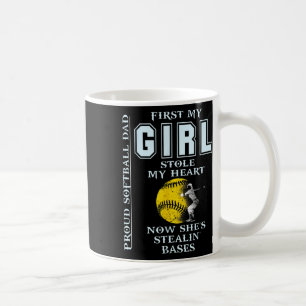 Caneca De Café Pai engraçado e orgulhoso - A menina roubou meu co