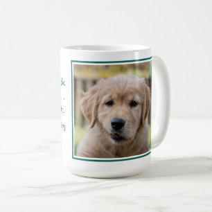Caneca De Café Pai Engraçado Foto de Natal Feliz