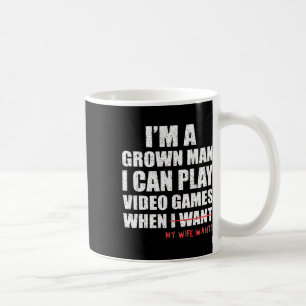 Caneca De Café Pai engraçado jogador Eu posso jogar videogames qu