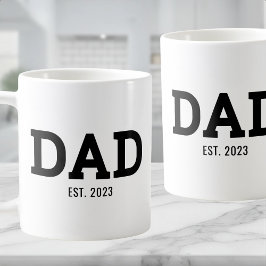 Caneca De Café Pai Estabeleceu Novo Presente de Pai