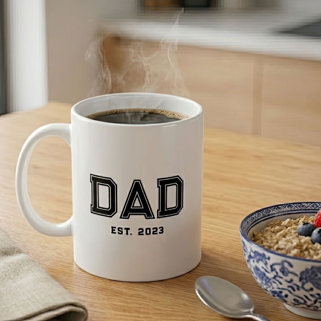 Caneca De Café Pai Estabeleceu Novo Presente de Pai (Criador carregado)