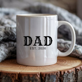 Caneca De Café Pai Estabelecido Novo Presente para o Pai