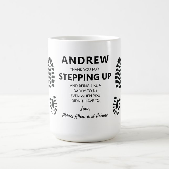 Caneca De Café Pai Etapa Obrigado (Centro)