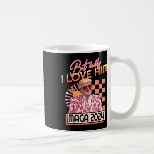 Caneca De Café Pai Eu Amo-Lo Maga 2024 Donald Trump Back 4th O