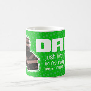 Caneca De Café Pai "exatamente como fudge" diversão golfistas can