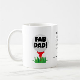 Caneca De Café "PAI FAB!" Dia de os pais de café para Pai de golf