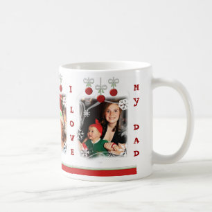 Caneca De Café Pai feito sob encomenda do Natal da foto & do