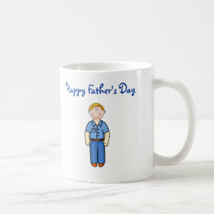 Caneca De Café Pai feliz do dia dos pais com pai de sorriso