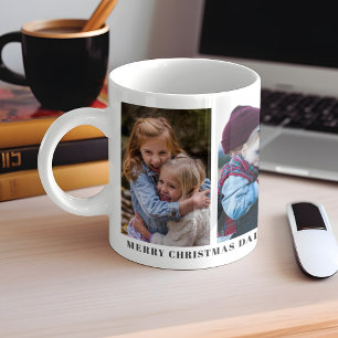 Caneca De Café Pai Feliz Natal Personalizado Mug Personalizado