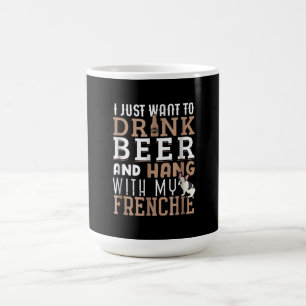 Caneca De Café Pai Francês T, Engraçado, Bulldog Francês, Pres