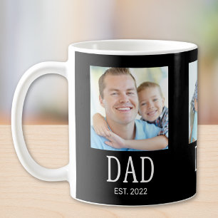 Caneca De Café Pai Fundado 3 Preto Foto