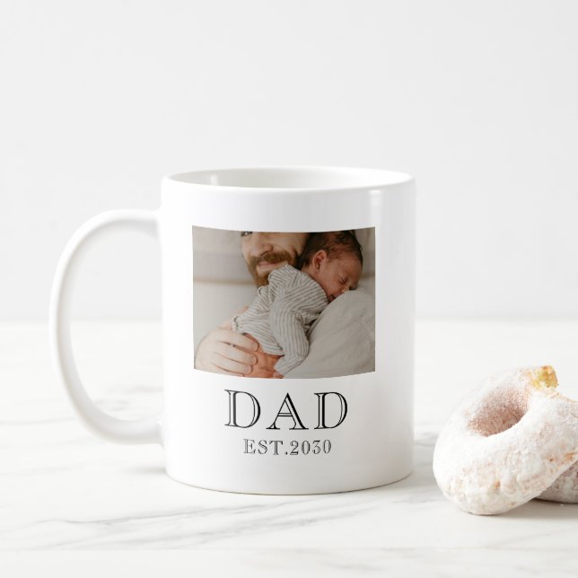 Caneca De Café Pai Fundou 2 Foto  (Com Donut)
