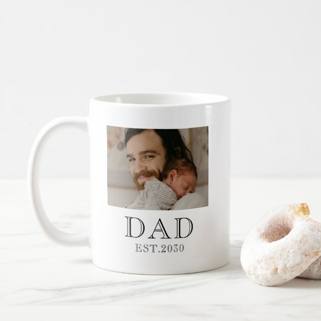 Caneca De Café Pai Fundou 2 Foto  (Com Donut)
