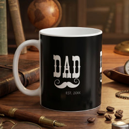 Caneca De Café Pai Fundou Bigode ano western vintage