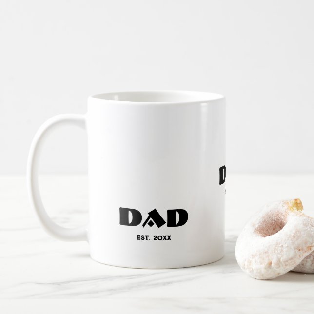Caneca De Café Pai Fundou Novo Presente de Pai (Com Donut)