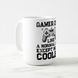 Caneca De Café Pai Gamer Muito Mais Legal Citação Retro