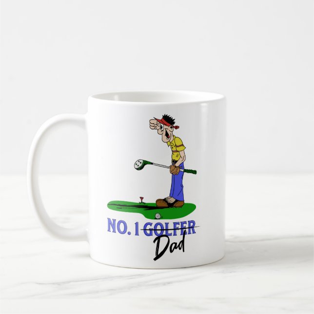 Caneca De Café Pai Golfer nº 1 (Esquerda)