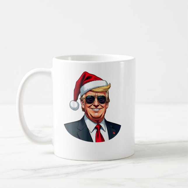 Caneca De Café Pai Home Trump Claus (Esquerda)