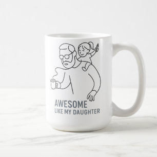 Caneca De Café Pai Incrível Chaos King - Presente no Dia do Pai E