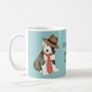Caneca De Café Pai inglês idoso do Sheepdog