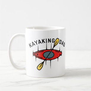 Caneca De Café Pai Kayaking